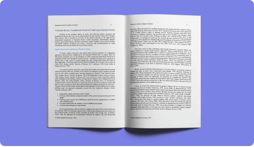 Education Perfect Evidence Portfolio: A Literature Review on Foundational Research